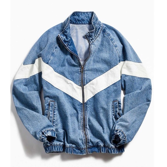 Urban Outfitters men’s BDG Meadowland Denim Track Jacket RARE vintage look S NWT - Picture 5 of 9